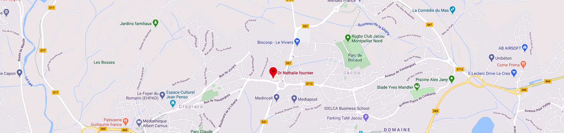 Plan d'accès du centre du Dr Fournier Plan d'accès du centre du Dr Fournier